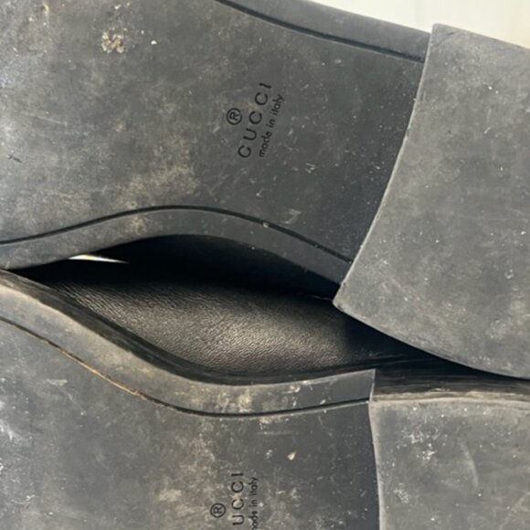 GUCCI GG Embossed leather riding boots us 7/ EU 37 - Picture 9 of 10
